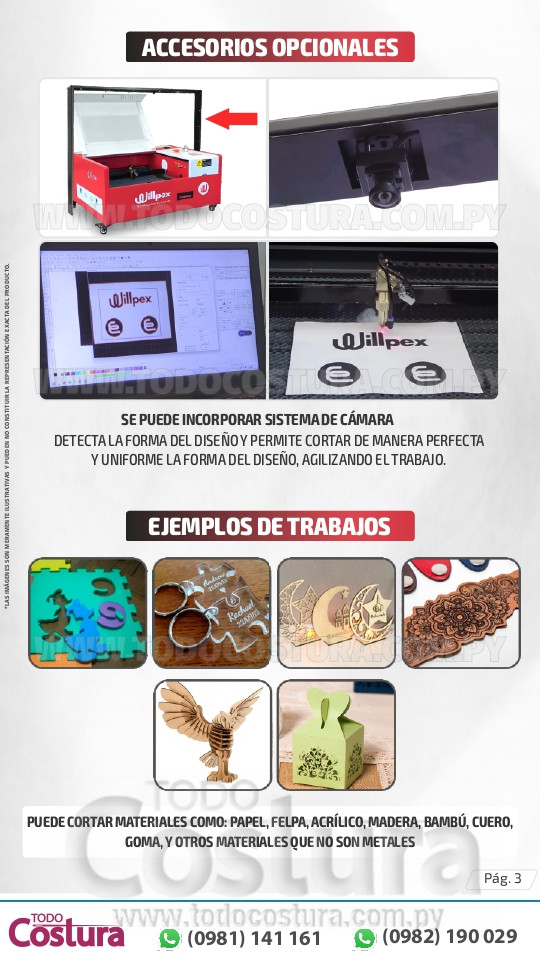 GRABADORA LASER PROFESIONAL (40X40CM - 50W) WILLPEX TURBO 4040-2